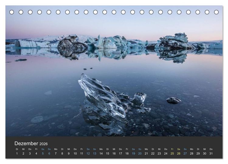 Produktbild: Island (Tischkalender 2026 DIN A5 quer), CALVENDO Monatskalender