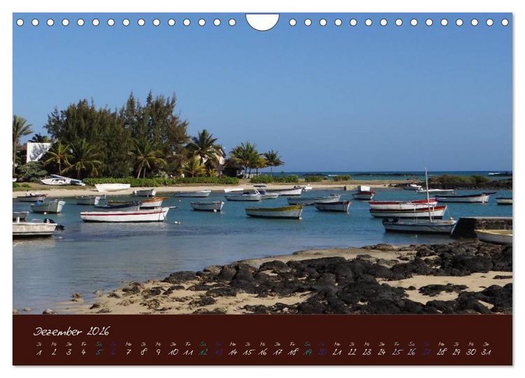 Produktbild: Indische Perle - Mauritius (Wandkalender 2026 DIN A4 quer), CALVENDO Monatskalender