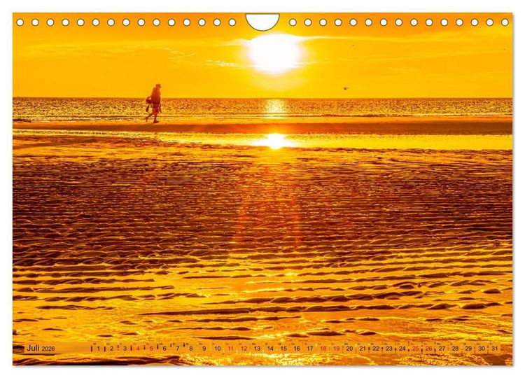Produktbild: Naturlandschaft WATTENMEER (Wandkalender 2026 DIN A4 quer), CALVENDO Monatskalender