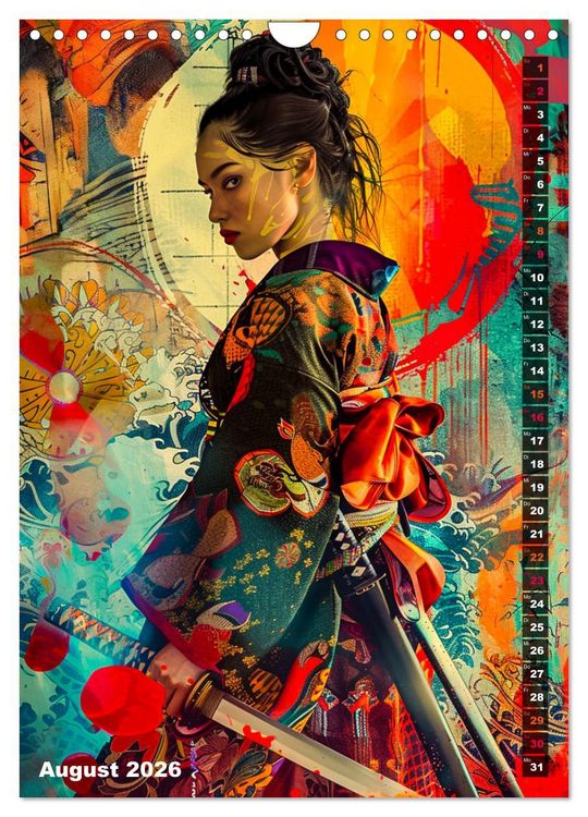 Produktbild: Samurai - Onna Bugeisha (Wandkalender 2026 DIN A4 hoch), CALVENDO Monatskalender