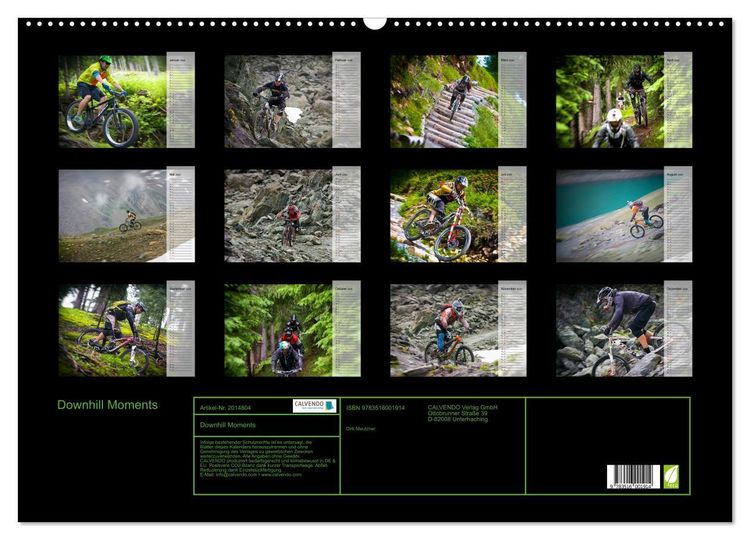 Produktbild: Downhill Moments (Wandkalender 2026 DIN A2 quer), CALVENDO Monatskalender