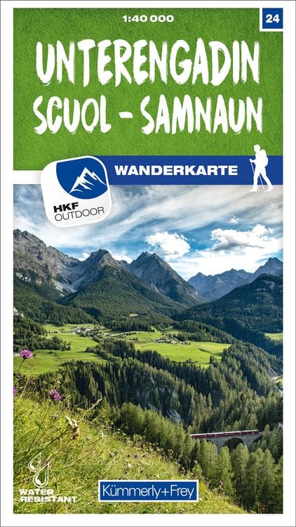 Bild vom Artikel Unterengadin / Scuol - Samnaun 24 Wanderkarte 1:40 000 matt laminiert vom Autor 