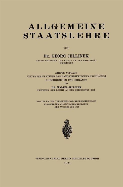 Produktbild: Allgemeine Staatslehre
