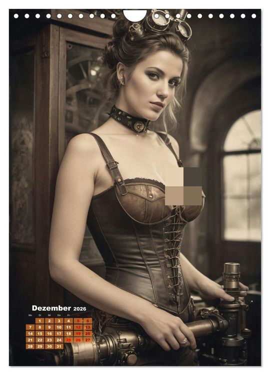 Produktbild: Steampunk erotisch (Wandkalender 2026 DIN A4 hoch), CALVENDO Monatskalender