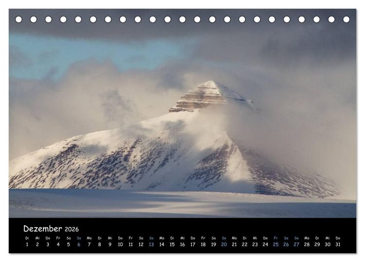 Produktbild: Spitzbergen (Tischkalender 2026 DIN A5 quer), CALVENDO Monatskalender