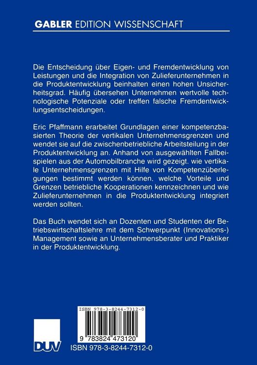 Produktbild: Kompetenzbasiertes Management in der Produktentwicklung