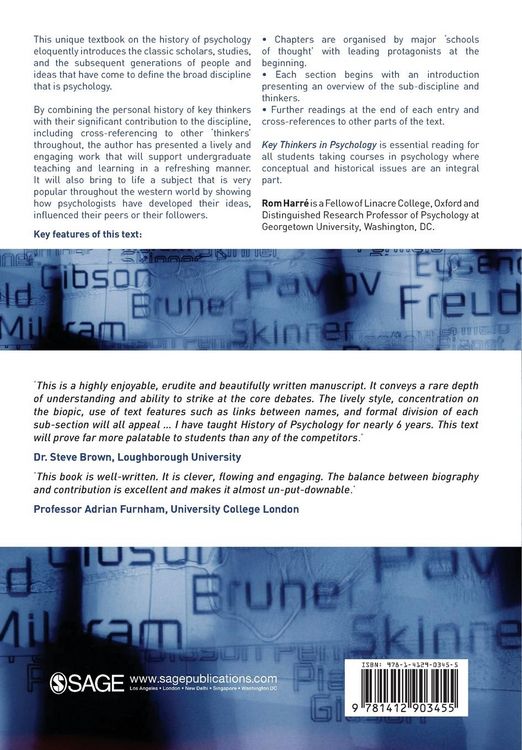 Produktbild: Key Thinkers in Psychology