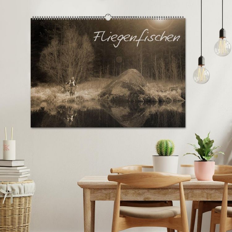 Produktbild: Fliegenfischen (Wandkalender 2026 DIN A2 quer), CALVENDO Monatskalender