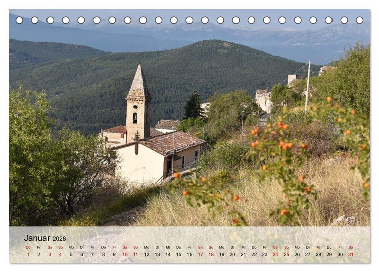 Produktbild: Abruzzen - wild und romantisch (Tischkalender 2026 DIN A5 quer), CALVENDO Monatskalender