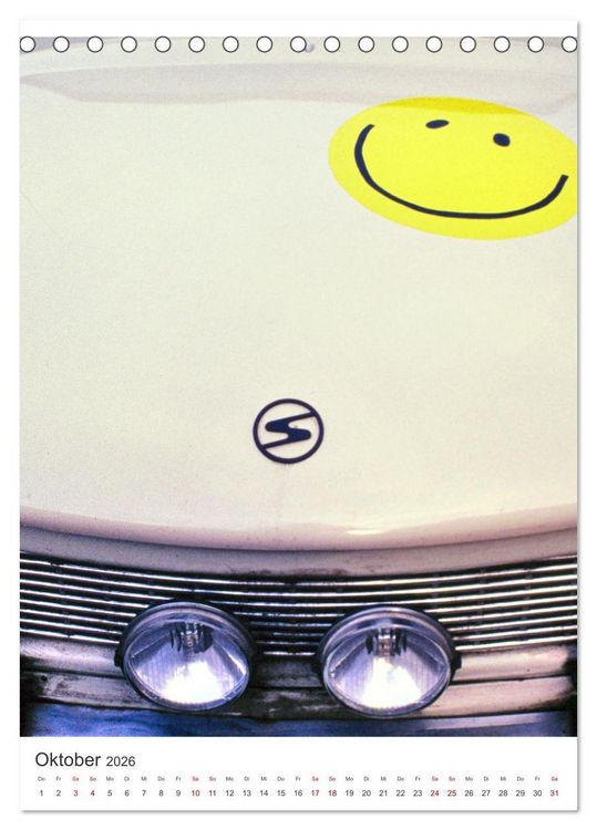 Produktbild: Auto-Land DDR - Trabant und Wartburg (Tischkalender 2026 DIN A5 hoch), CALVENDO Monatskalender