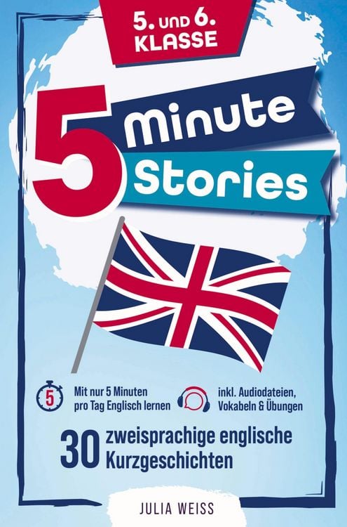 Produktbild: Five Minute Stories - 30 zweisprachige englische Kurzgeschichten (5. und 6. Klasse)