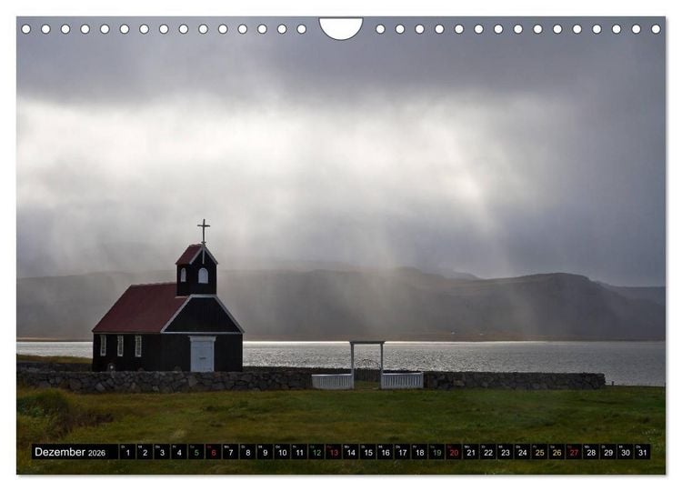 Produktbild: Stimmungsvolles Island (Wandkalender 2026 DIN A4 quer), CALVENDO Monatskalender