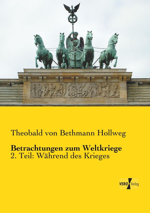 Produktbild: Betrachtungen zum Weltkriege