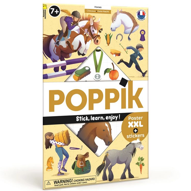 Produktbild: POPPIK - Sticker Lernposter Pferde