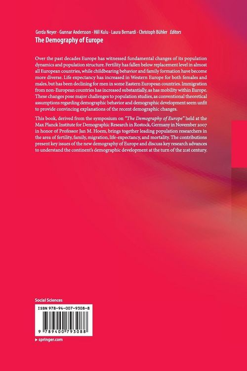 Produktbild: The Demography of Europe