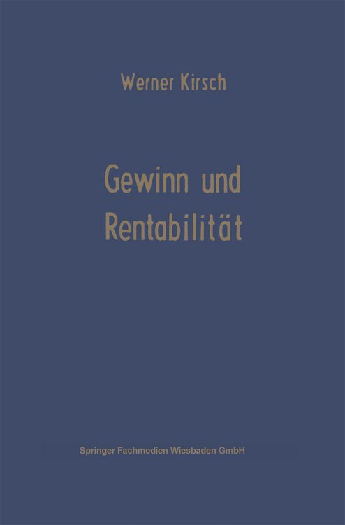 Produktbild: Gewinn und Rentabilit&auml;t