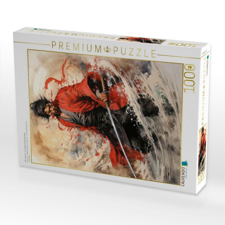 Produktbild: CALVENDO Puzzle Der Samurai - ein professioneller K&auml;mpfer | 1000 Teile Lege-Gr&ouml;&szlig;e 64x48cm Foto-Puzzle f&uuml;r gl&uuml;ckliche Stunden
