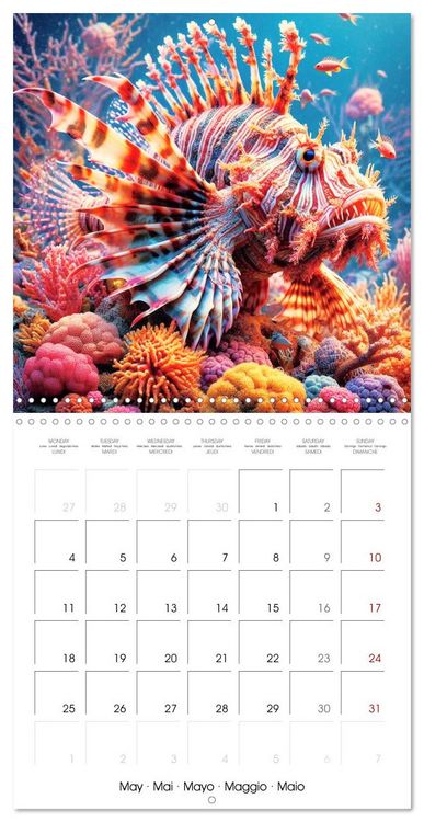 Produktbild: Sea Creatures of the Coral Reefs (Wall Calendar 2026 12 &times; 12 Inch) CALVENDO 12 Month Wall Calendar