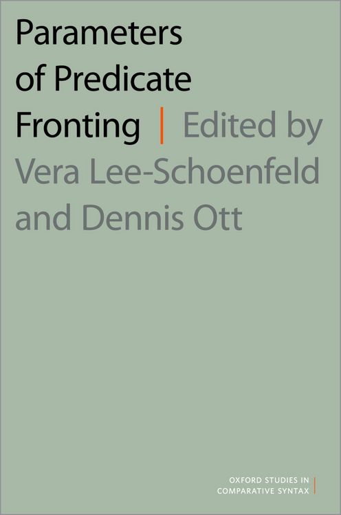 Produktbild: Parameters of Predicate Fronting