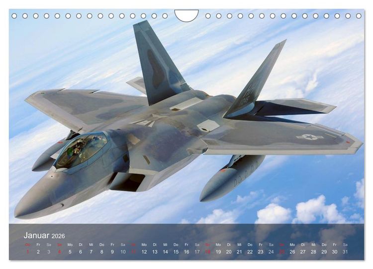 Produktbild: Luftwaffe. Kampfflugzeuge der USA (Wandkalender 2026 DIN A4 quer), CALVENDO Monatskalender