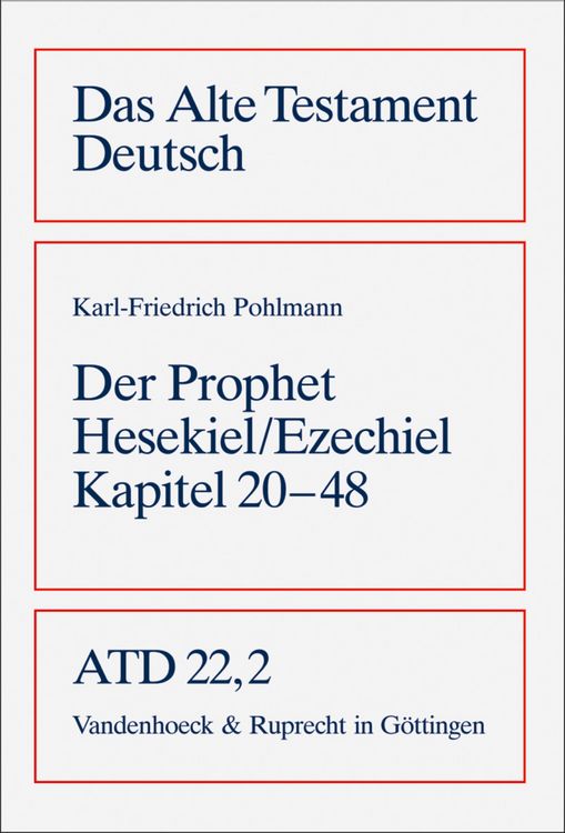 Produktbild: Das Buch des Propheten Hesekiel/Ezechiel Kapitel 20-48