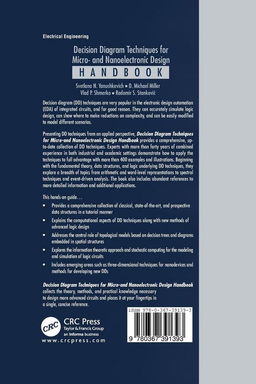 Produktbild: Decision Diagram Techniques for Micro- and Nanoelectronic Design Handbook