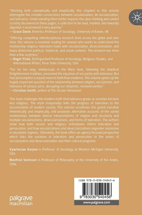 Produktbild: Secularization, Desecularization, and Toleration