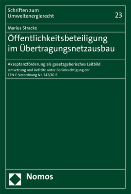 Produktbild: &Ouml;ffentlichkeitsbeteiligung im &Uuml;bertragungsnetzausbau