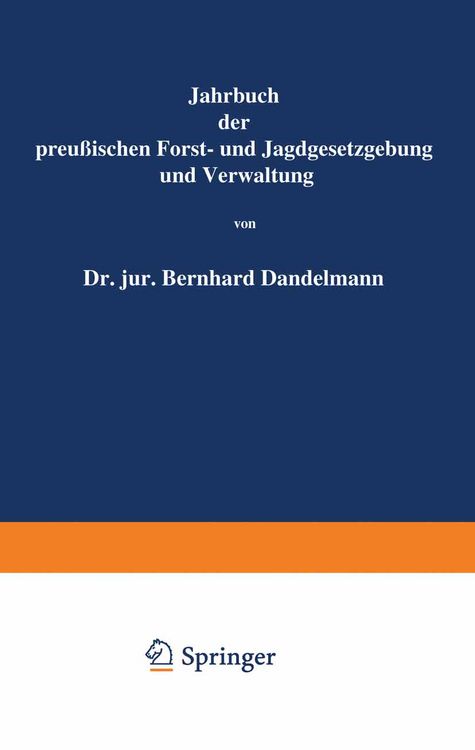Produktbild: Jahrbuch der Preu&szlig;ischen Forst- und Jagdgesetzgebung und Verwaltung