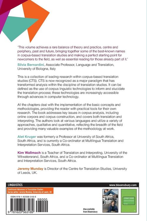 Produktbild: Corpus-Based Translation Studies
