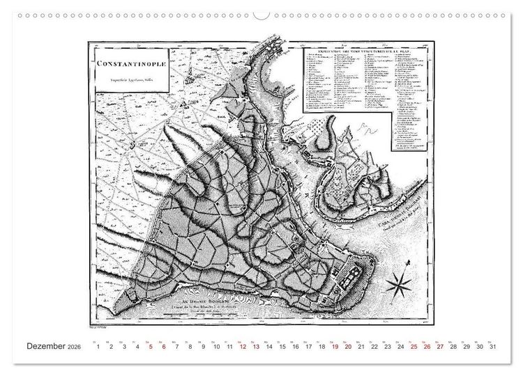 Produktbild: Istanbul - Hauptstadt des osmanischen Reiches seit 1453 (Wandkalender 2026 DIN A2 quer), CALVENDO Monatskalender