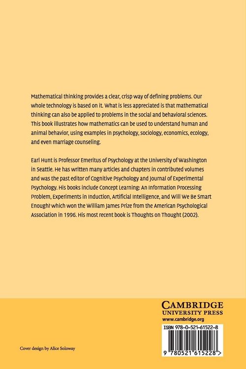 Produktbild: The Mathematics of Behavior