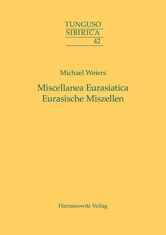 Produktbild: Miscellanea Eurasiatica. Eurasische Miszellen