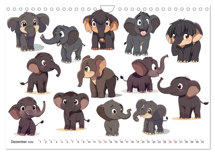 Produktbild: ComicZoo - eine lustige Tiertruppe (Wandkalender 2026 DIN A4 quer), CALVENDO Monatskalender