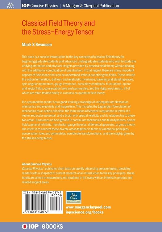 Produktbild: Classical Field Theory and the Stress-Energy Tensor