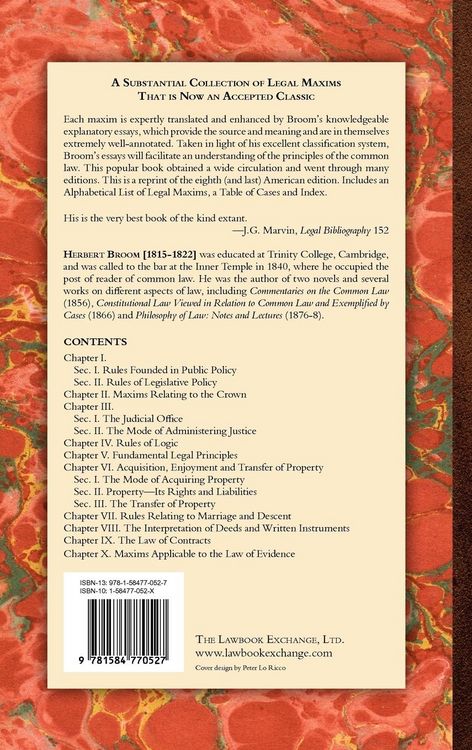 Produktbild: A Selection of Legal Maxims