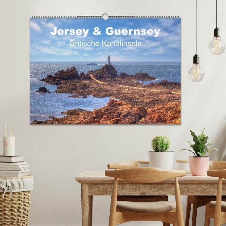 Produktbild: Jersey & Guernsey - britische Kanalinseln (Wandkalender 2026 DIN A2 quer), CALVENDO Monatskalender