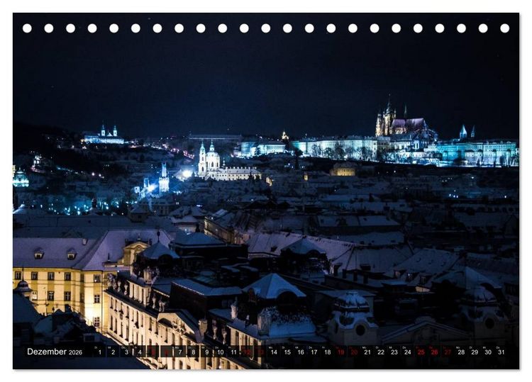 Produktbild: METROPOLEN - die sch&ouml;nsten Weltst&auml;dte bei Nacht (Tischkalender 2026 DIN A5 quer), CALVENDO Monatskalender