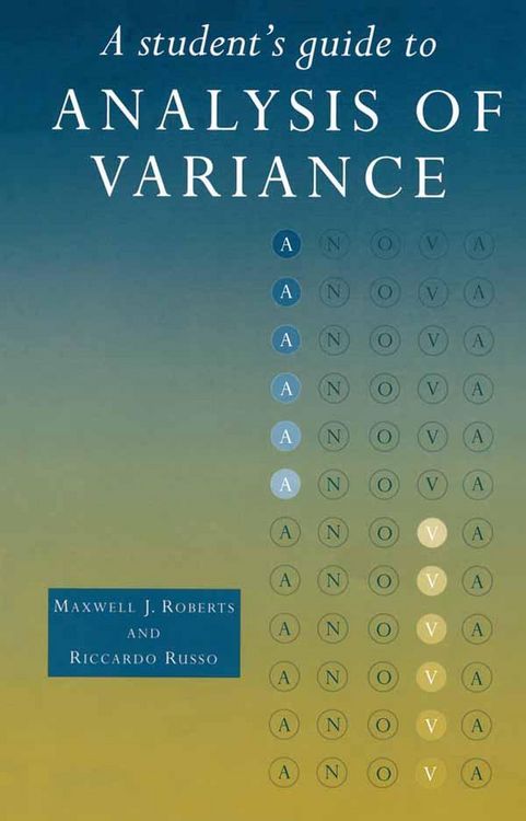 Produktbild: A Student's Guide to Analysis of Variance