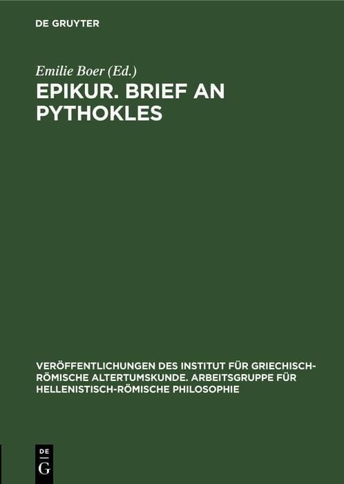 Produktbild: Epikur. Brief an Pythokles