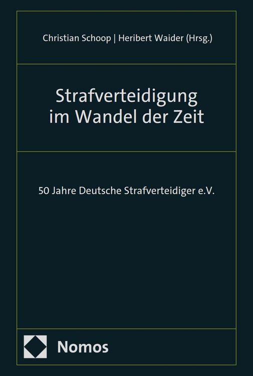 Produktbild: Strafverteidigung im Wandel der Zeit