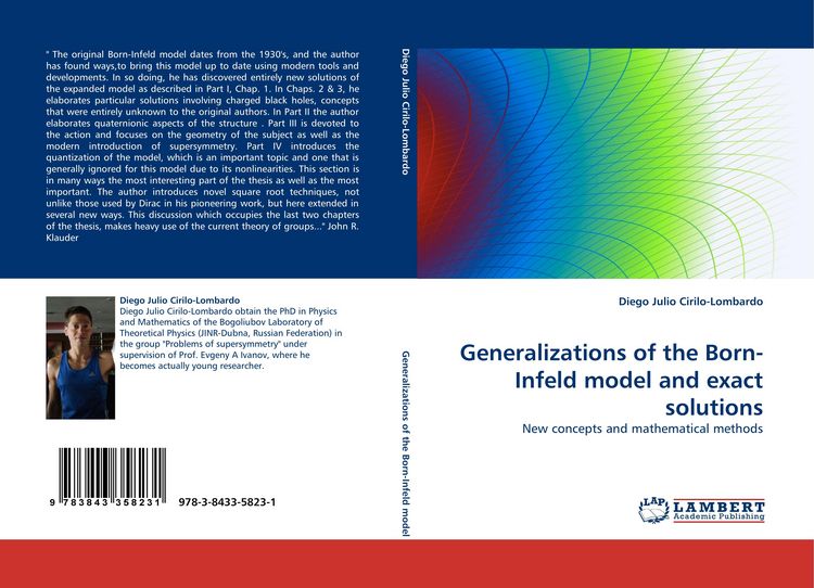 Produktbild: Generalizations of the Born-Infeld model and exact solutions