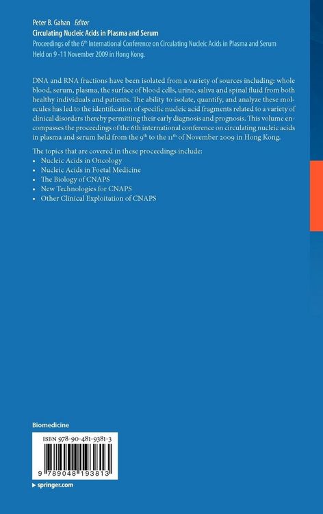 Produktbild: Circulating Nucleic Acids in Plasma and Serum