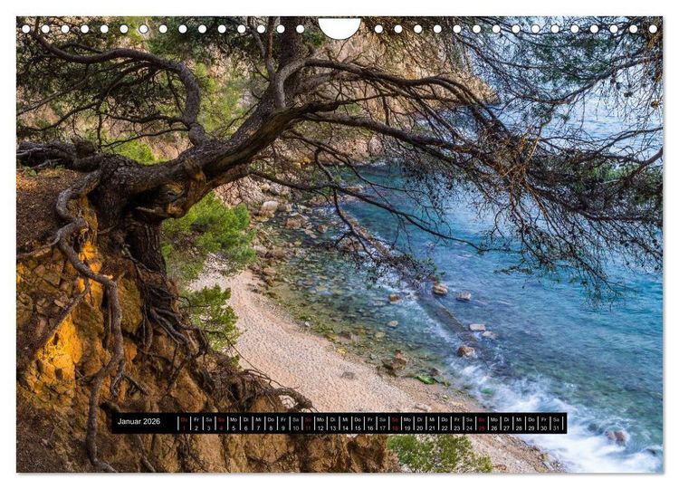 Produktbild: Costa Brava &ndash; inklusive Barcelona (Wandkalender 2026 DIN A4 quer), CALVENDO Monatskalender