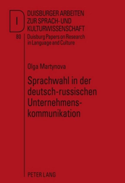Produktbild: Sprachwahl in der deutsch-russischen Unternehmenskommunikation