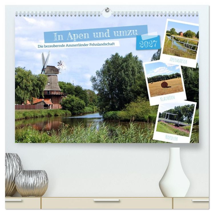 Produktbild: In Apen und umzu (hochwertiger Premium Wandkalender 2027 DIN A2 quer), Kunstdruck in Hochglanz