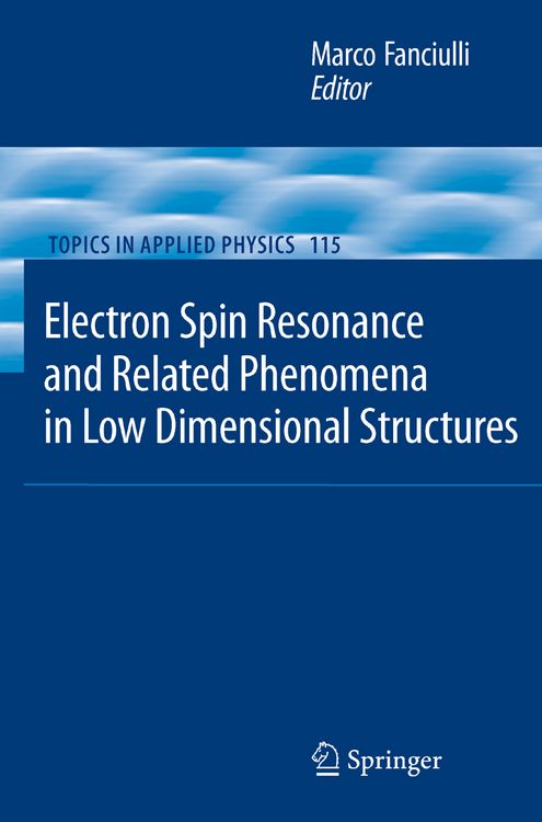 Produktbild: Electron Spin Resonance and Related Phenomena in Low-Dimensional Structures