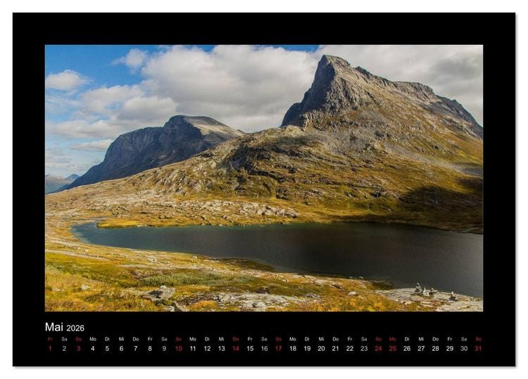 Produktbild: Traumhaftes Skandinavien (Tischkalender 2026 DIN A5 quer), CALVENDO Monatskalender