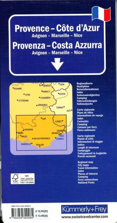 Produktbild: K&uuml;mmerly+Frey Regional-Strassenkarte Provence, C&ocirc;te d'Azur 1:200.000