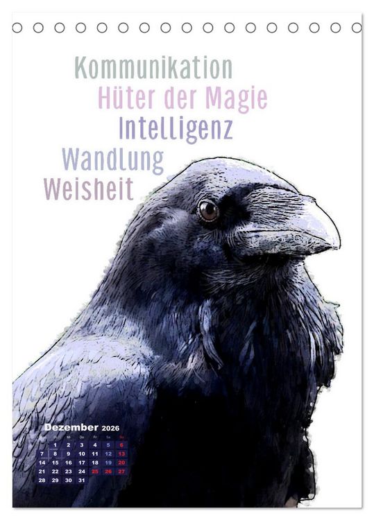 Produktbild: Welche spirituelle Bedeutung hat dieser Vogel? (Tischkalender 2026 DIN A5 hoch), CALVENDO Monatskalender